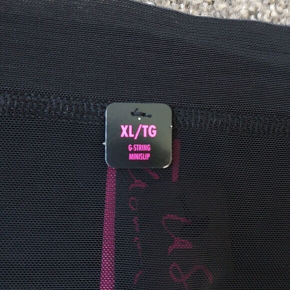 New With Tags La Senza Size XL High Waist Shaping Black G-String - Picture 7 of 11